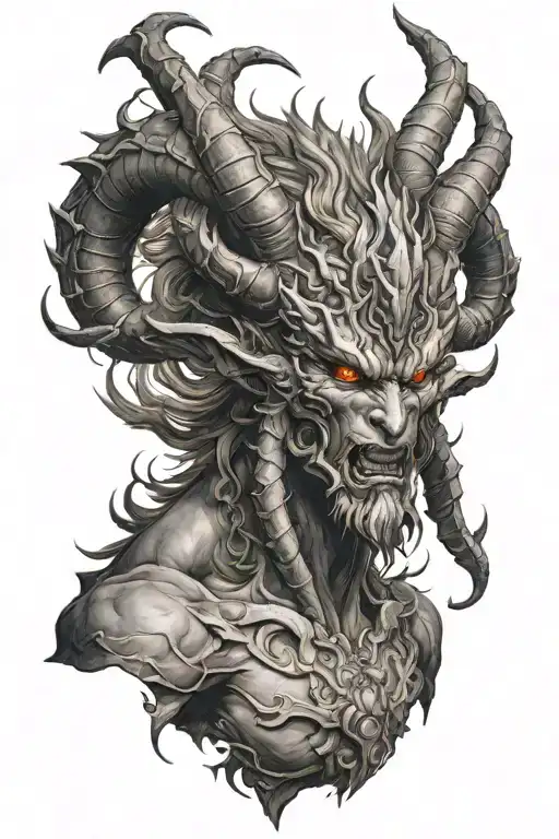 Ifrit final fantasy xvi tattoo design idea