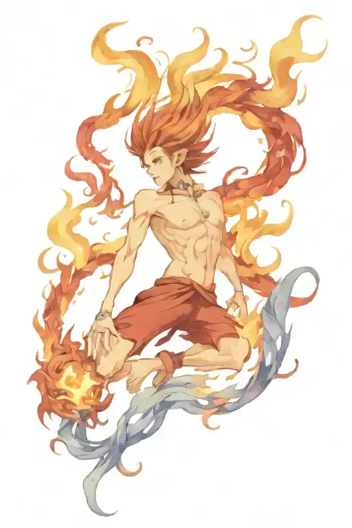Ifrit final fantasy xvi tattoo design idea