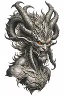 Ifrit final fantasy xvi tattoo design idea