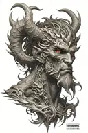 Ifrit final fantasy xvi tattoo design idea
