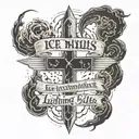 ice nine kills quote in Lightning tattoo design idea