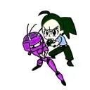 GIR from invader zim fighting hk47 from knights of the old republic tattoo design idea