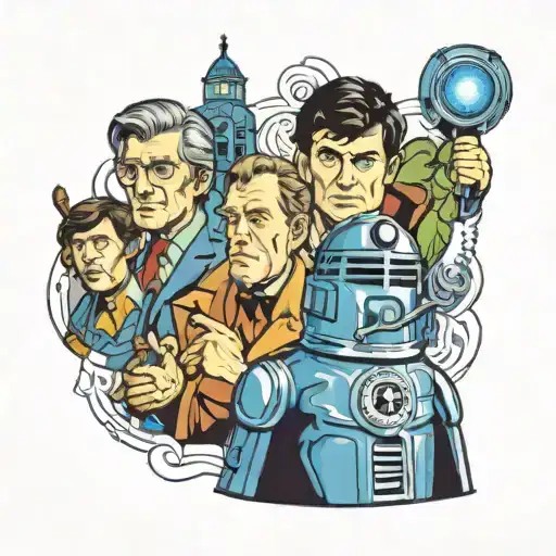 doctor who, Star Trek, lord of the rings tattoo design idea