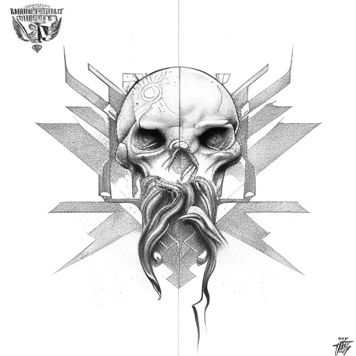 morior invictus tattoo design idea
