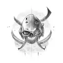 morior invictus tattoo design idea