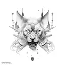 morior invictus tattoo design idea