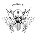 morior invictus tattoo design idea