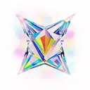 Diamond tattoo design idea