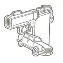 car with a lighter and a joint tattoo design tattoo design idea