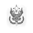 military tattoo design idea