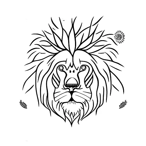 little lion man  tattoo design idea