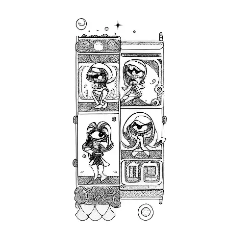 the powerpuff girls tattoo design idea