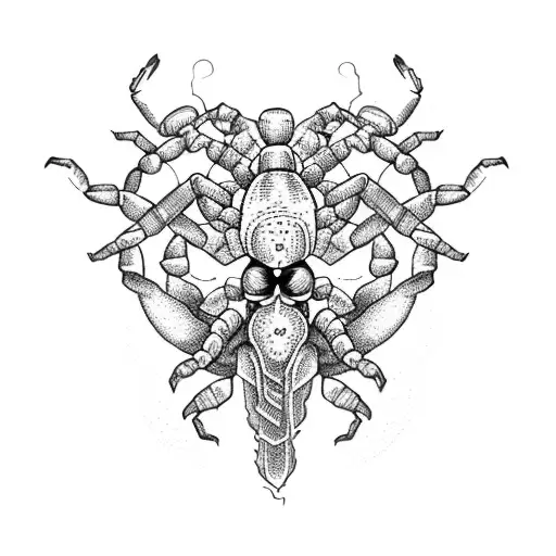Scorpion heart  tattoo design idea