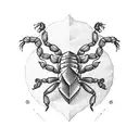 Scorpion heart  tattoo design idea