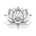 A sketch-style design featuring a butterfly and lotus intertwined tattoo design idea
