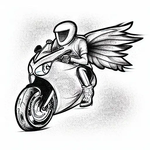 Motorbike With A Feminine Skull And Rose Vector Artwork Vector, Gang, Design,  Motorcycle PNG and Vector with Transparent Background for Free Download