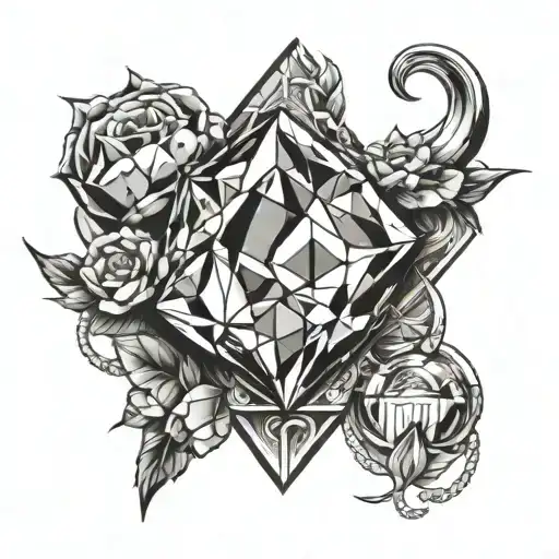 diamond in the rough tattoo design idea