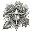 diamond in the rough tattoo design idea