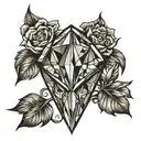 diamond in the rough tattoo design idea