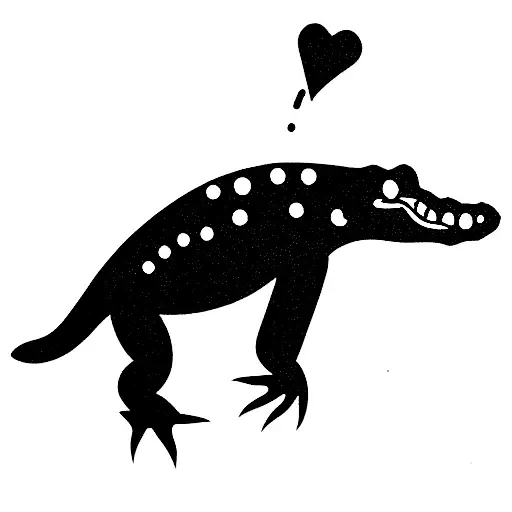 alligator wearing a suit tattoo design idea