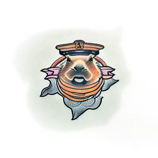 capybara  tattoo design idea