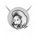 capybara  tattoo design idea