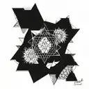 metatron sacred geometry tattoo design idea