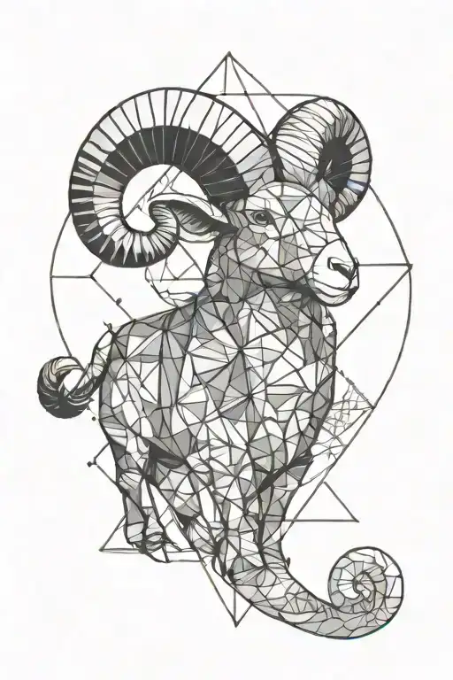 Aries astrology tattoo design idea