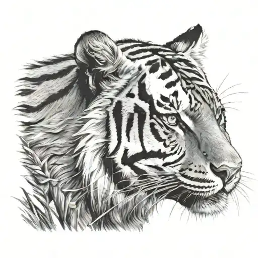 tiger woods tattoo design idea