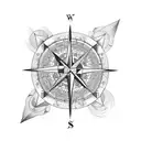 Compass seaman tattoo design idea