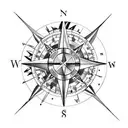 Compass seaman tattoo design idea