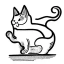 lucky cat tattoo design idea