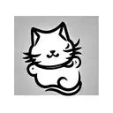 lucky cat tattoo design idea