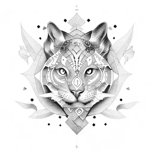 renaissance style set tattoo design idea