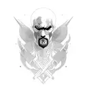 dominate alfa male with hardlife full of struggle men criminal king  tattoo design idea