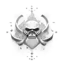 dominate alfa male with hardlife full of struggle men criminal king  tattoo design idea