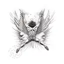 falling icarus tattoo design idea