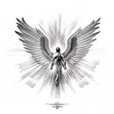 falling icarus tattoo design idea