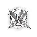 falling icarus tattoo design idea