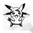 pikachu tattoo design idea