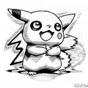 pikachu tattoo design idea