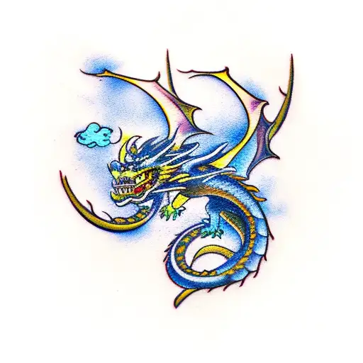 dragon infinity tattoo design idea