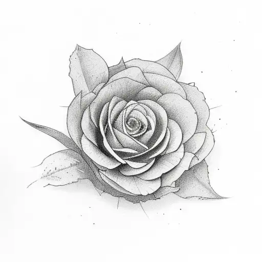 heather flower tattoo design idea