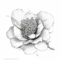 heather flower tattoo design idea