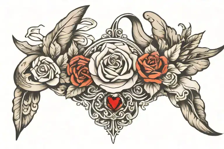 wedding ring finger tattoo design idea