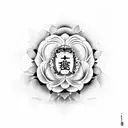 loto flower buddah carp tree earth chinese tattoo design idea