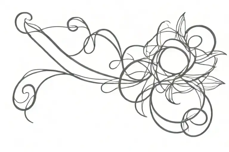 strip wrapped tattoo design idea