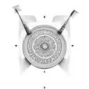 two dates of birth together tattoo design idea