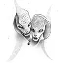 two dates of birth together tattoo design idea