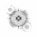 photo realistic “single line drawing” in the style of “moganji” mixed with the style of “Stephen Meakin” Negative Space  tattoo design idea